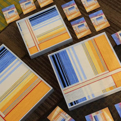 "Love at Sunset" — Textured Fiber Wall Art