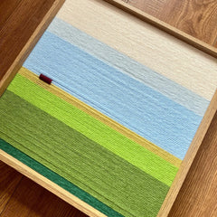 "Whispering Fields" — Textured Fiber Wall Art
