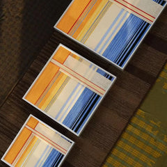 "Love at Sunset" — Textured Fiber Wall Art