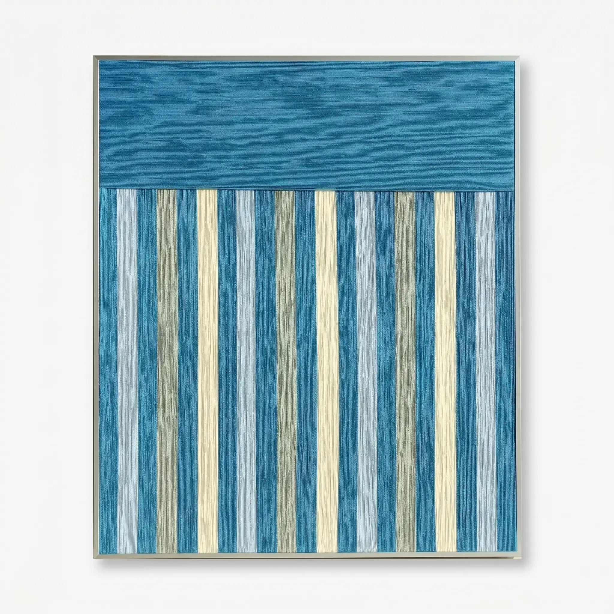 "Blue Night" — Textured Fiber Wall Art