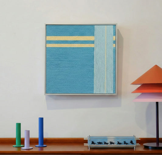 "Infinite Serenity" — Textured Fiber Wall Art