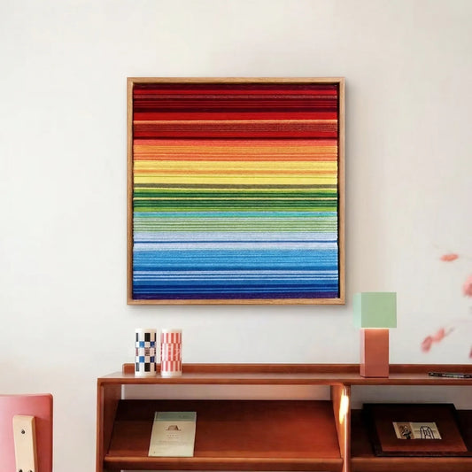 Rainbow - Textile Art #SQ004