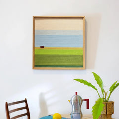 "Whispering Fields" — Textured Fiber Wall Art