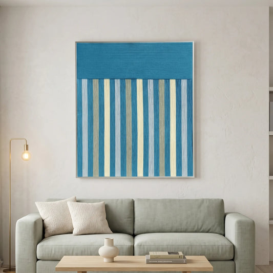 Blue Night - Textile Art #RE003