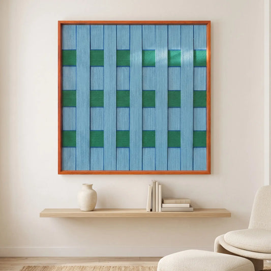 Seine Riverbank - Textile Art #SQ015