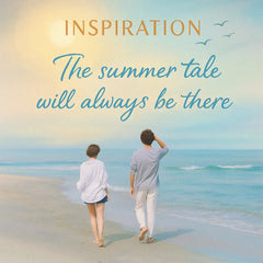 Front view of Summer Story yarn woven wall art on plain white background, showing exact rectangular proportions and clean stripe pattern