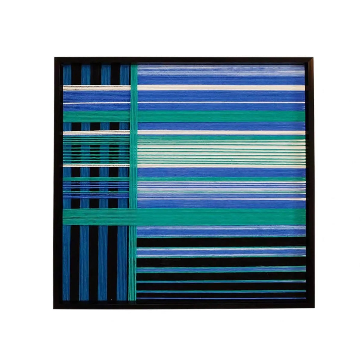 Blues Harmony - Textile Art #SQ019