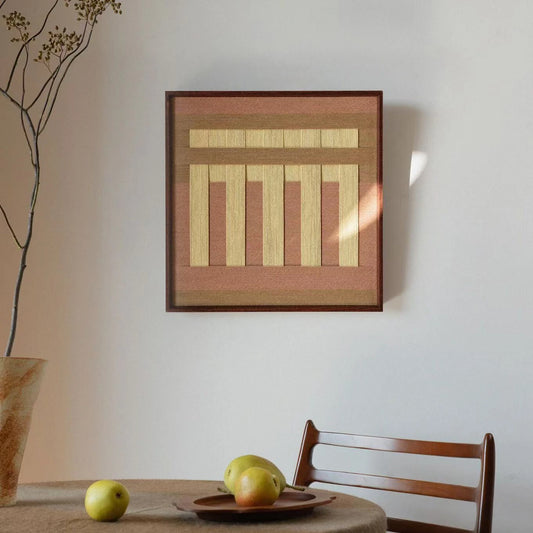 "Autumn Mountain" — Textured Fiber Wall Art