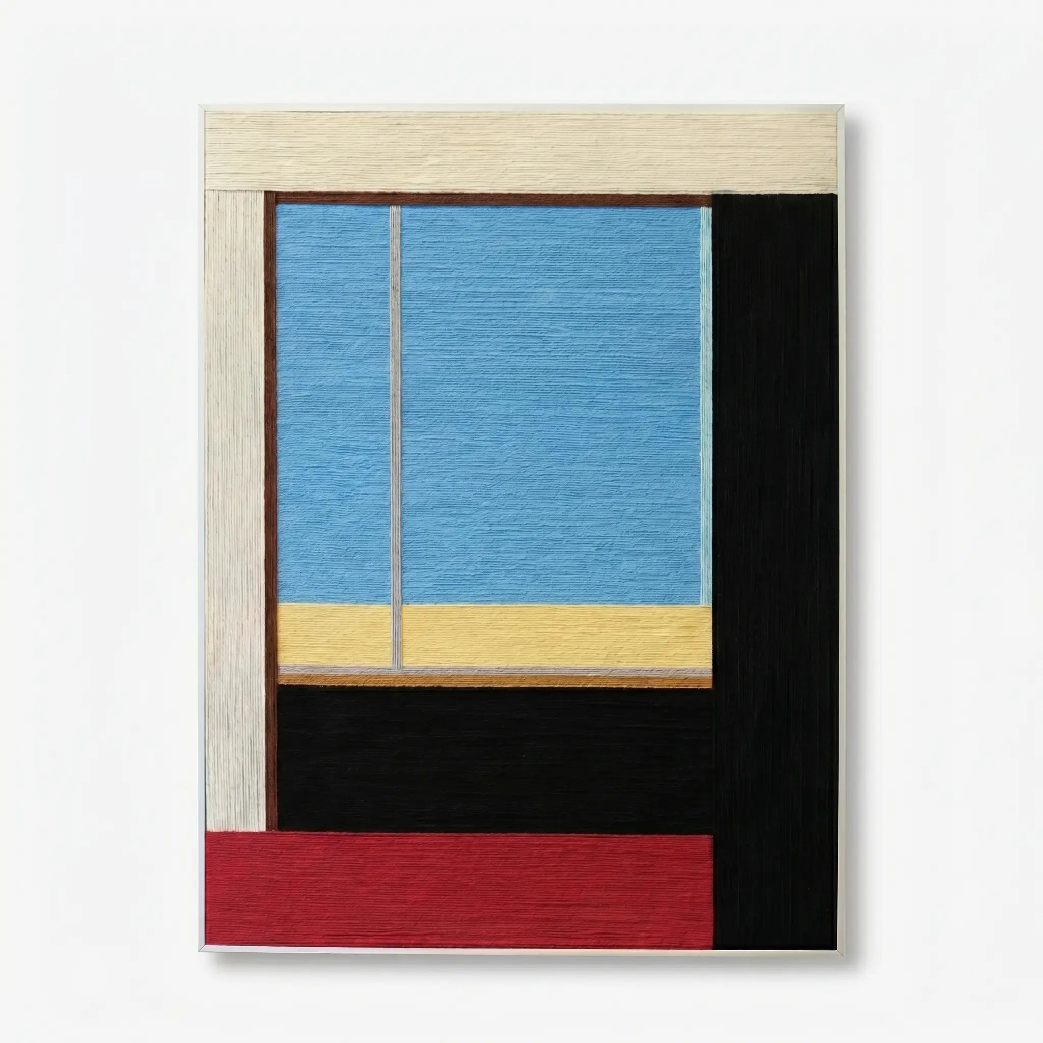 "After the Beach Walk" — Textured Fiber Wall Art