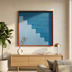 Azure Sky Woven - Textile Art #SQ048