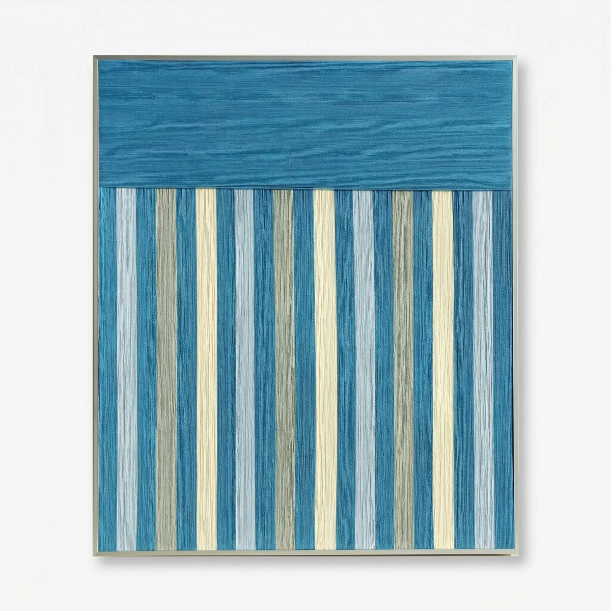 "Blue Night" — Textured Fiber Wall Art