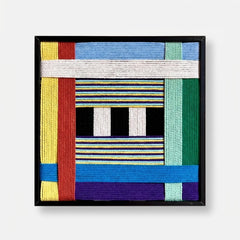 "Childhood Old Toys" — Textured Fiber Wall Art