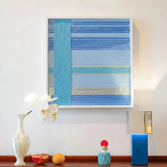 Blue Sea - Textile Art #SQ008