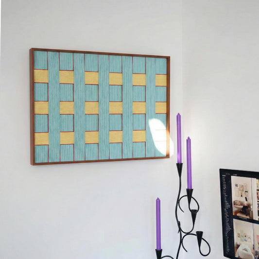 "Afternoon Window (Landscape)" — Textured Fiber Wall Art