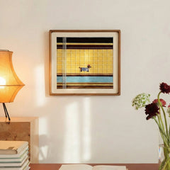 "Pawsy Puppy" — Textured Fiber Wall Art