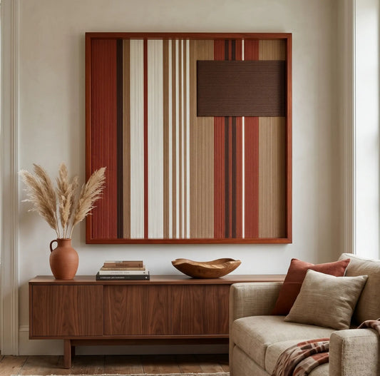 Mocha Prelude - Textile Art #SQ124