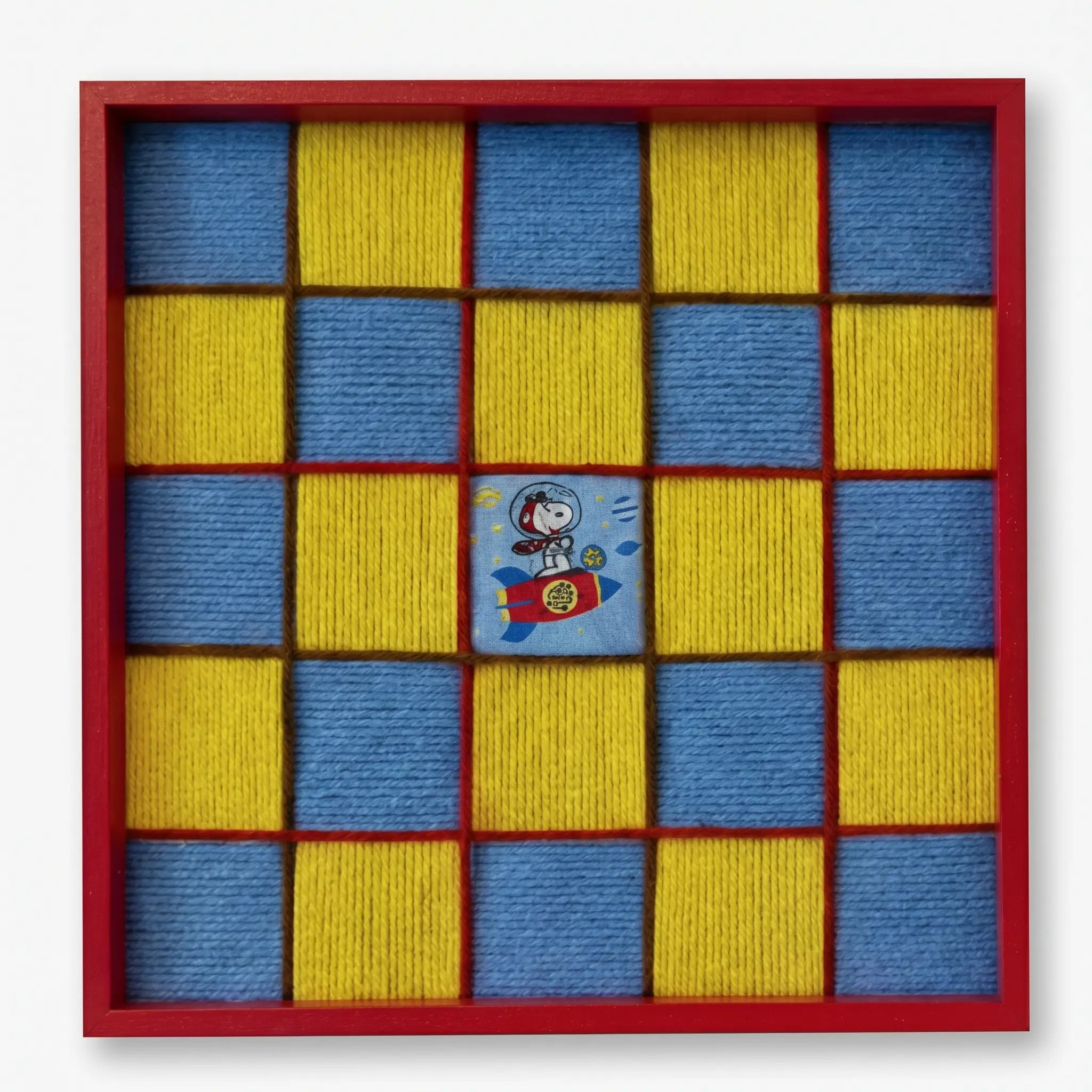 "Snoopy's Space Odyssey"- TexturedFiber Wall Art