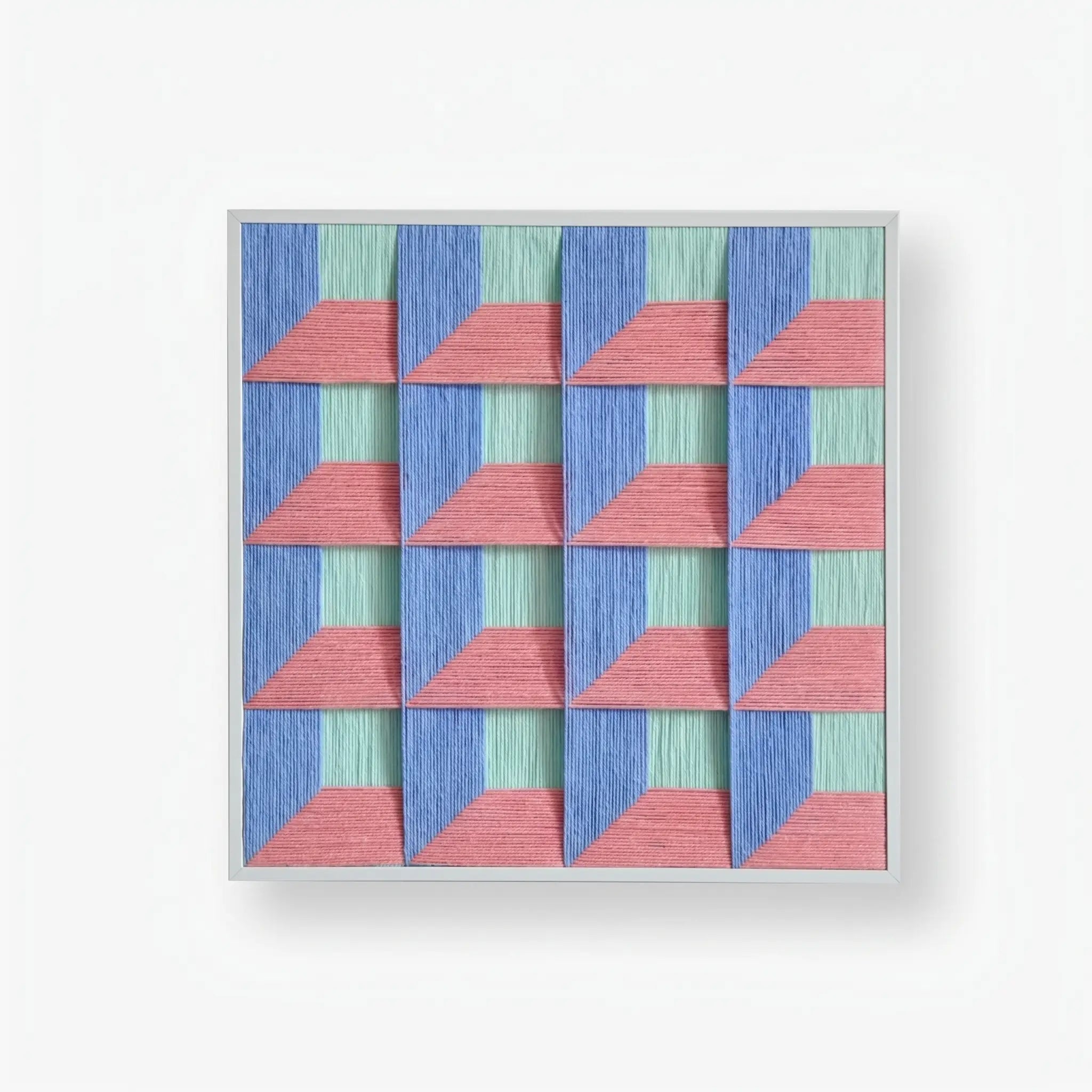 "Whispering Bricks" — Textured Fiber Wall Art