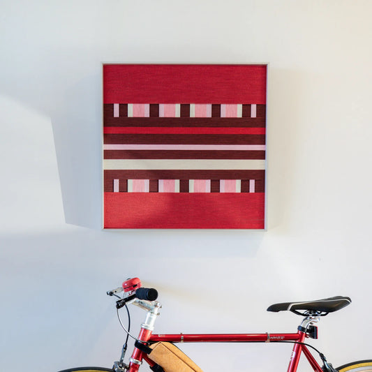 "Spring Miss" — Textured Fiber Wall Art