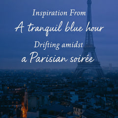 Tranquil Midnight Paris - Textile Art #SQ041