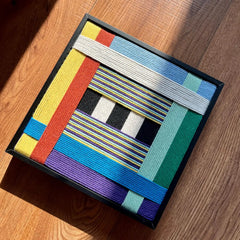 Childhood Old Toys - Textile Art #SQ005
